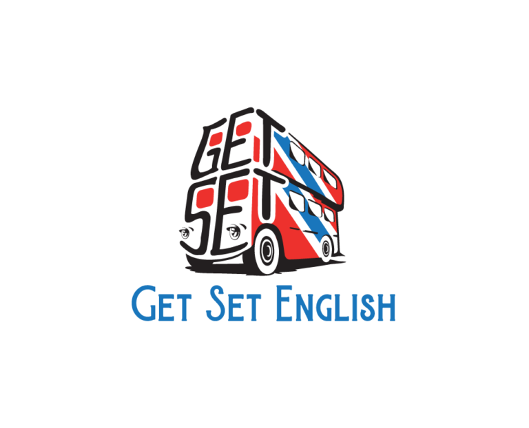 get set English logo